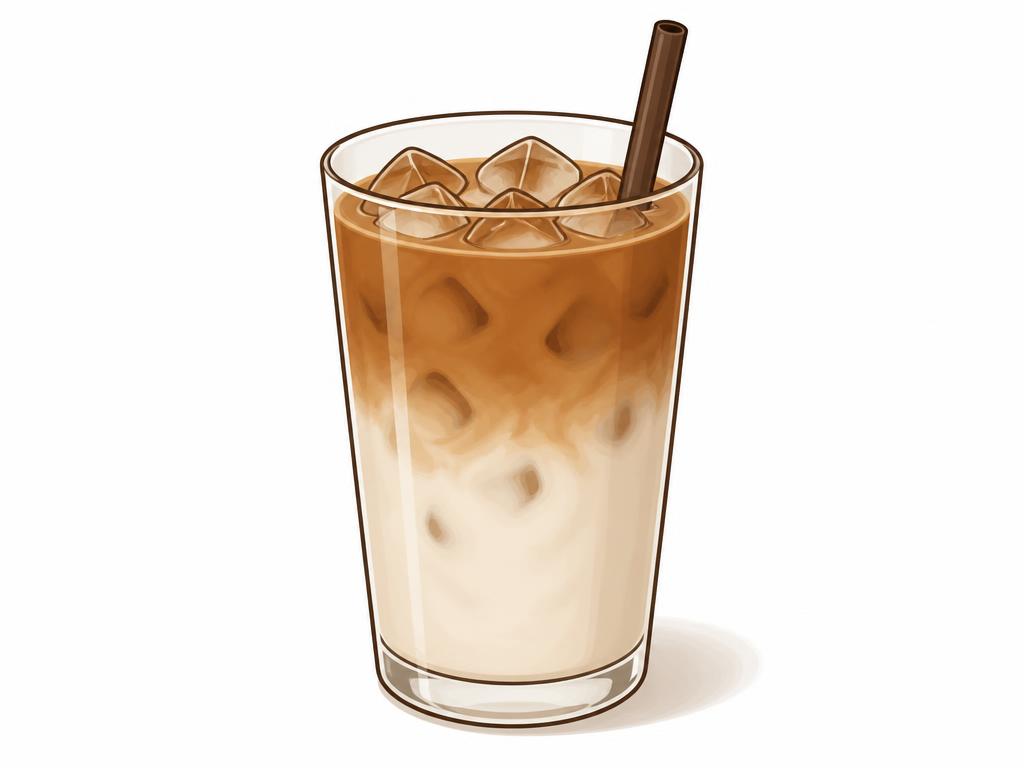 Ilustracija: Ledena hojicha latte