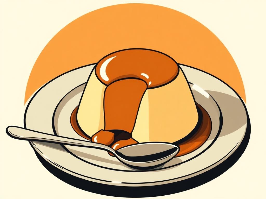 Ilustracija: Hojicha panna cotta