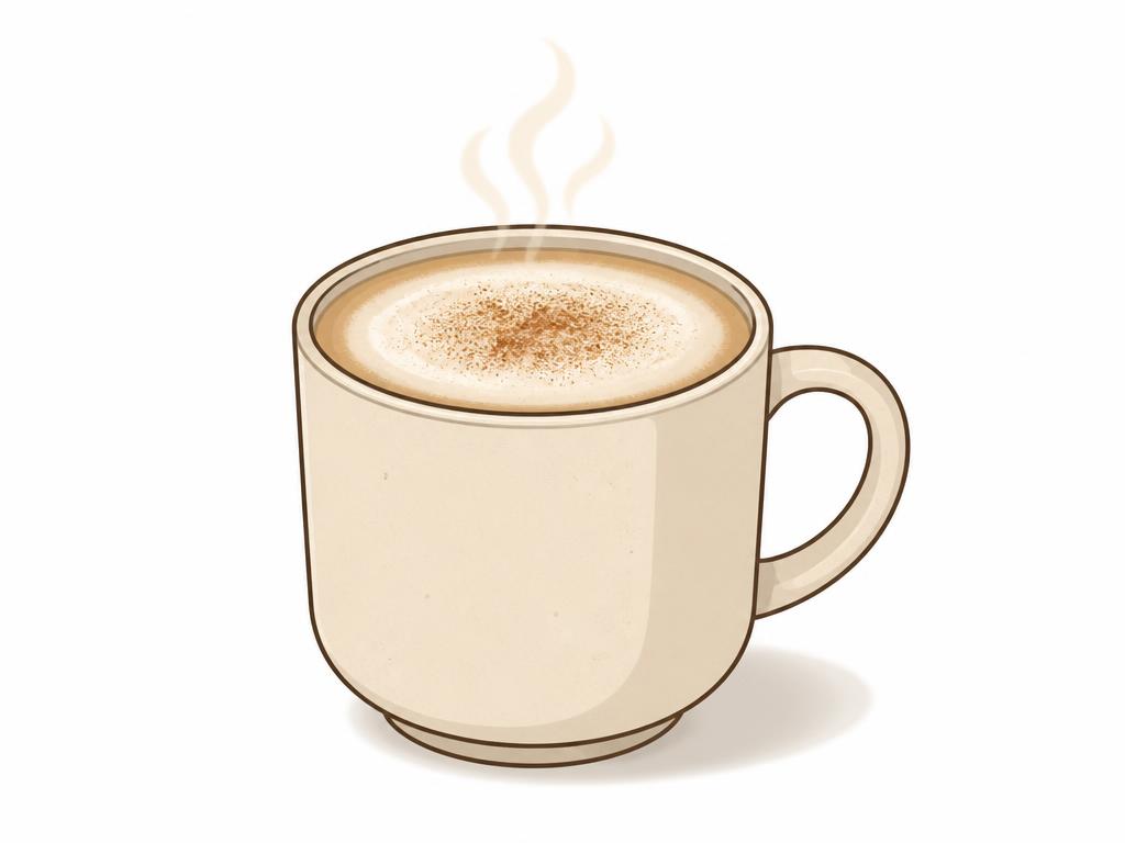 Ilustracija: Topla hojicha latte